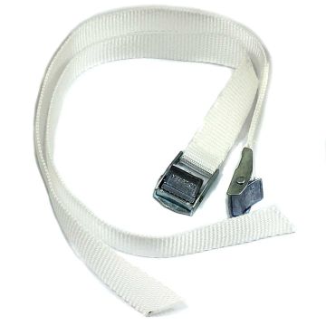 Roof Hold Down Straps - White Pair